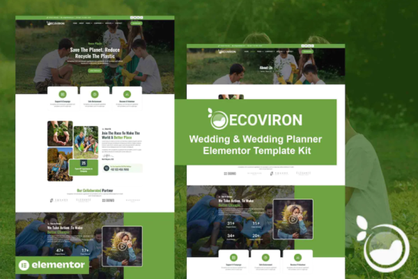 Ecoviron – 生态与环境慈善 Elementor Pro 模板套件-myforexstore