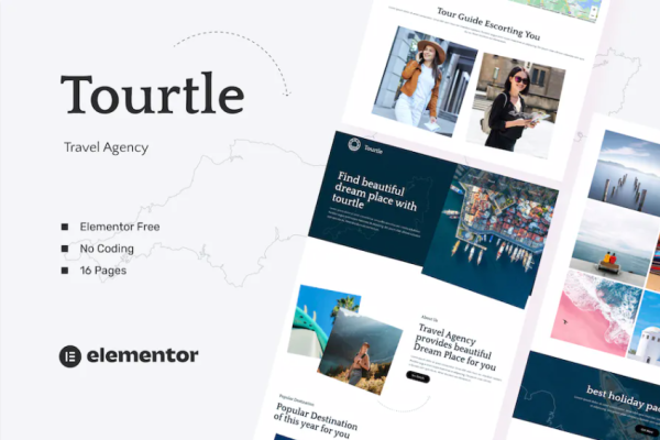 Turtle – 旅行社模板套件-极客小站