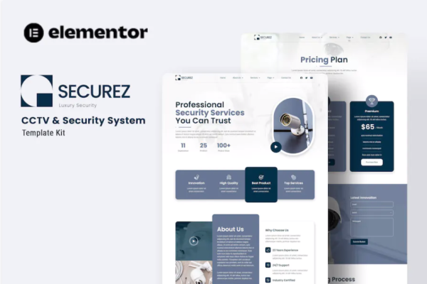 Securez – 闭路电视和安全系统元素模板套件-myforexstore