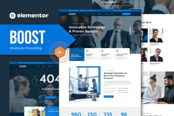 Boost – 业务咨询 Elementor 模板套件-myforexstore