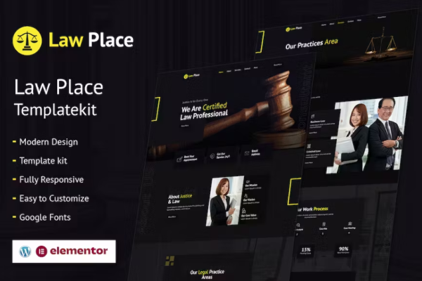 Law Place – 法律和律师事务所 Elementor 模板套件-myforexstore