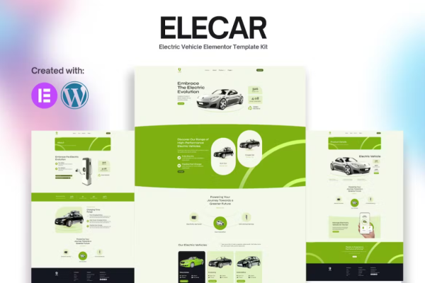 Elecar – 电动汽车 Elementor 模板套件-myforexstore