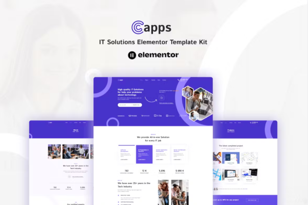 Capps – IT 解决方案 Elementor 模板套件-myforexstore