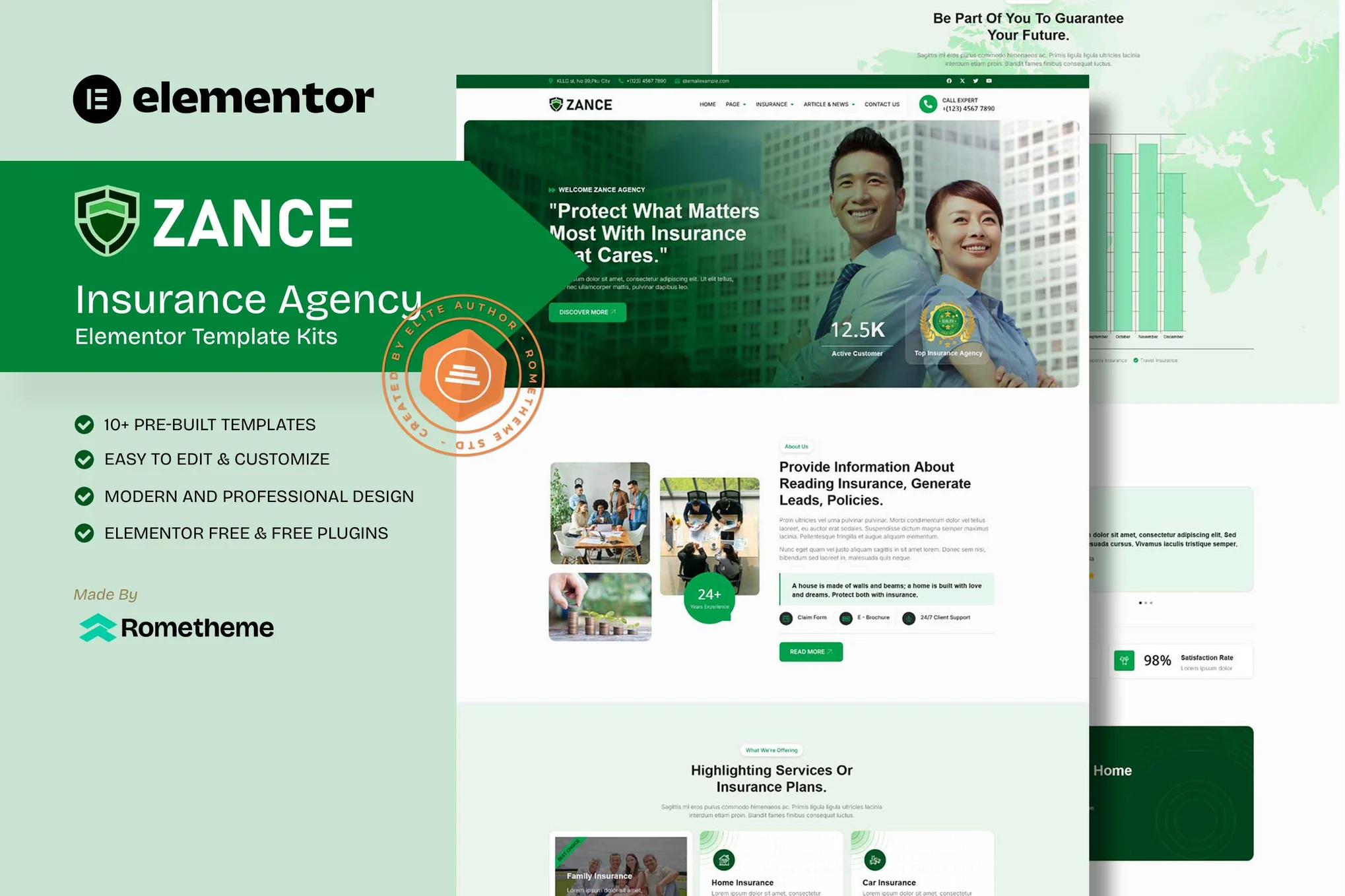 Zance – 保险代理机构 Elementor 模板套件-myforexstore