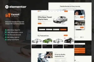 Xarent-汽车租赁 Elementor 模板套件-myforexstore