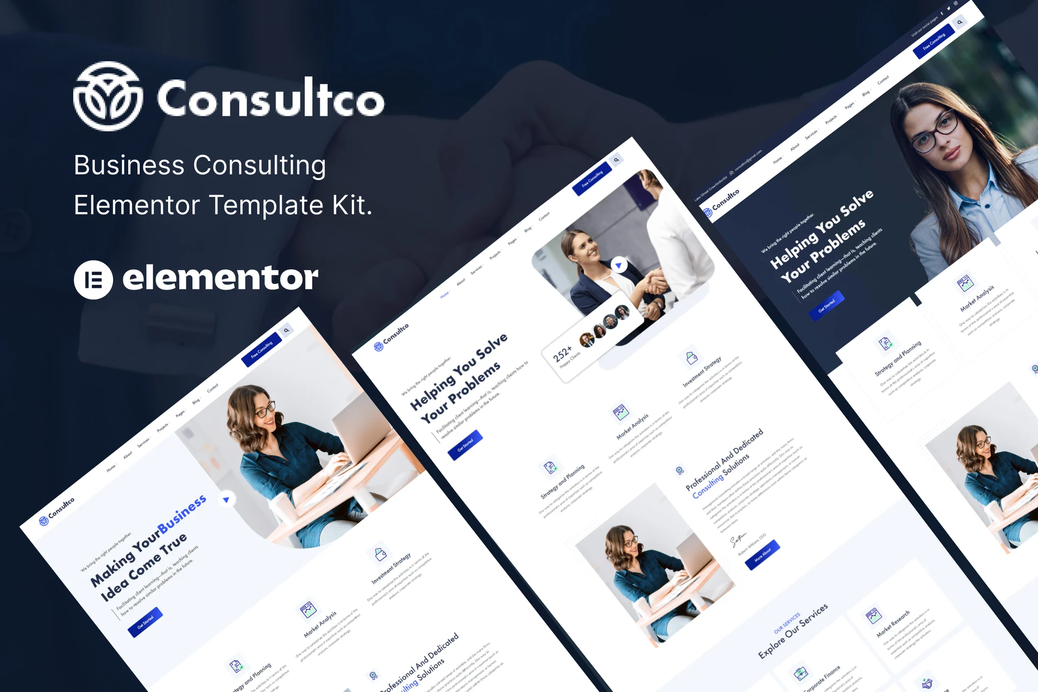 Consultco – 咨询业务 Elementor 模板套件-myforexstore