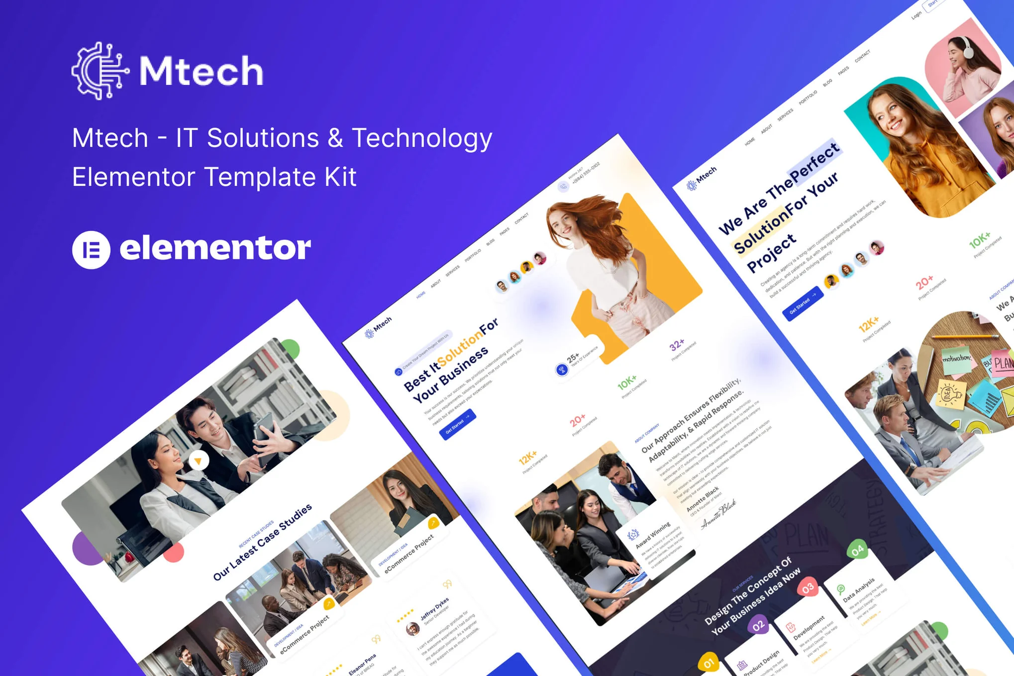 Mtech – IT 解决方案和技术 Elementor 模板套件-myforexstore