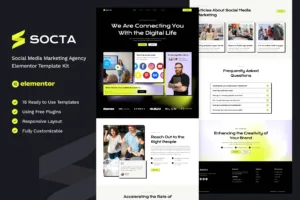 Socta – 社交媒体营销机构 Elementor 模板套件-myforexstore