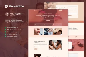 Xtravagant-美容院 Elementor 模板套件-myforexstore