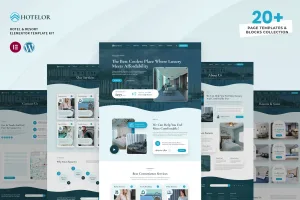 Hotelor – 酒店和度假村 Elementor Pro 模板套件-myforexstore
