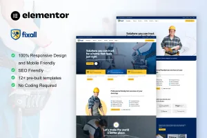 FixAll – 杂工和维修服务 Elementor Pro 模板套件-myforexstore