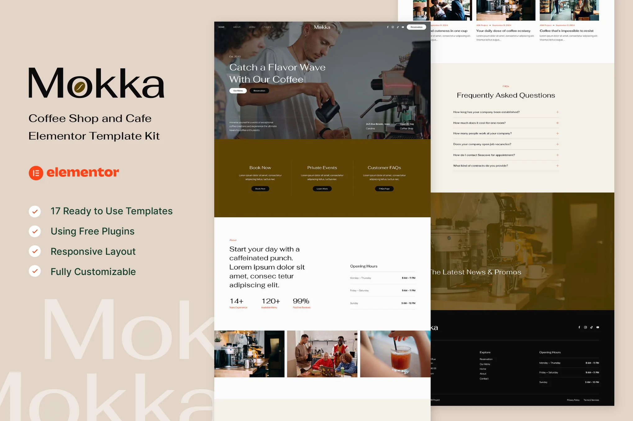 Mokka – 咖啡店和咖啡馆 Elementor 模板套件-myforexstore