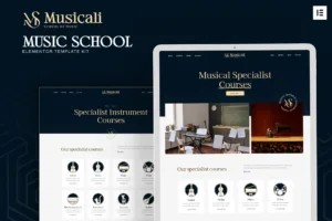 Musicali-音乐学校 Elementor 模板套件-myforexstore