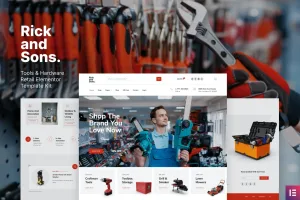 Rick and Sons – 具和硬件零售 WooCommerce Template Kit-myforexstore