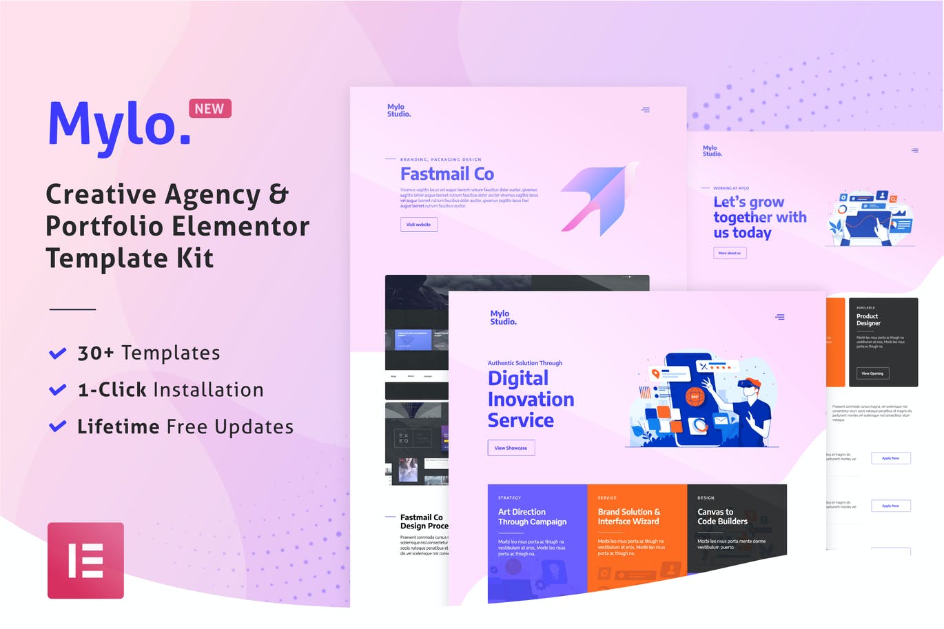 Mylo – 广告公司和作品集 Template Kit-myforexstore