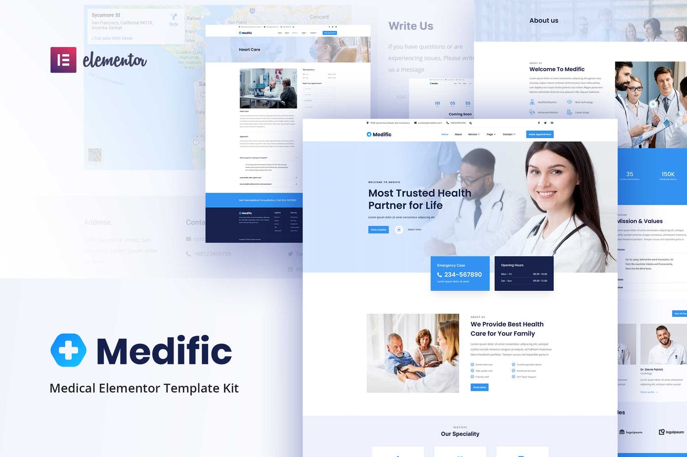 Medific – 医疗Elementor模板工具包-myforexstore