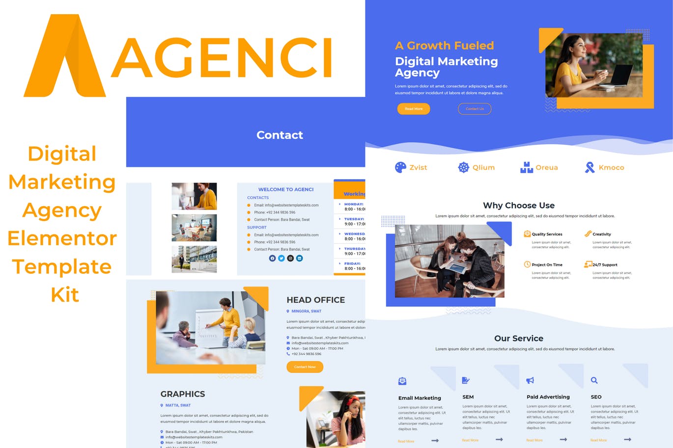 Agenci – 数字营销机构Elementor模板工具包-myforexstore