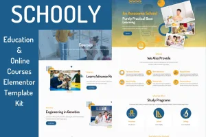 Schooly – 教育与在线课程 Elementor Template Kit-myforexstore