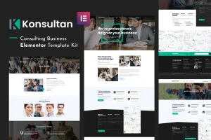Konsultan Kit – 咨询业务Elementor Template Kit-myforexstore