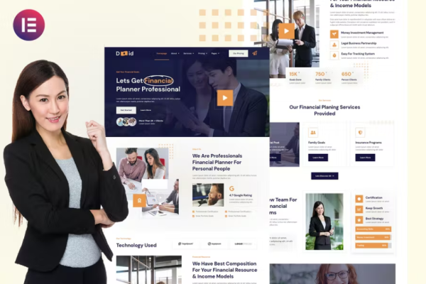 Duid – 个人理财顾问服务 Elementor 模板套件-myforexstore