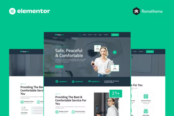 Kangkunci – 锁匠和安全系统 Elementor Pro 完整站点模板套件-myforexstore
