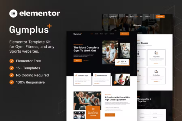 Gymplus – 健身房和健身 Elementor 模板套件-myforexstore