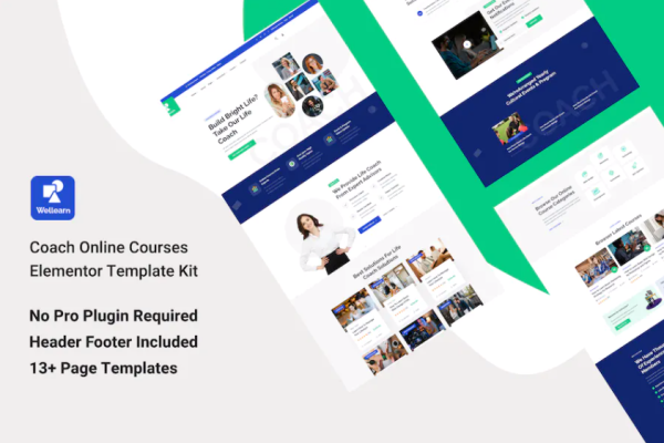 Wellern – Coach 在线课程 Elementor 模板套件-myforexstore