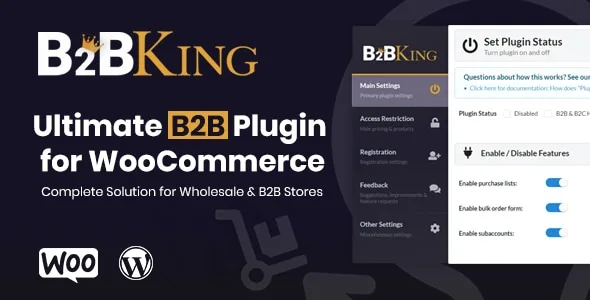 B2BKing Pro 汉化中文版|终极WooCommerce B2B和批发插件下载-myforexstore
