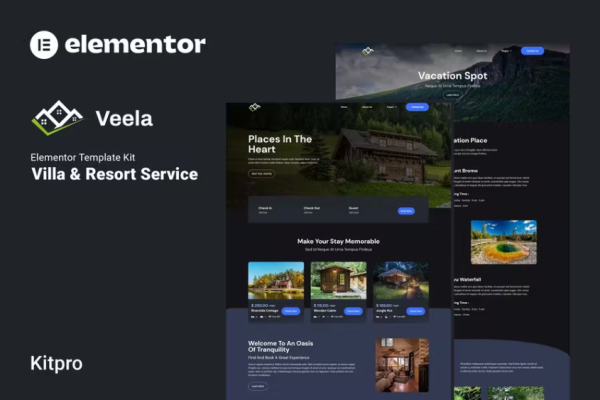 Veela – 度假租赁和度假村 Elementor 模板套件-myforexstore