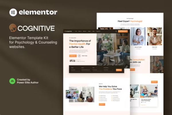 cognitive– 心理学和咨询 Elementor 模板工具包-myforexstore