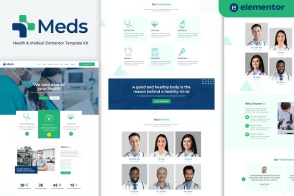 Meds – Health & Medical Elementor 模板套件-myforexstore