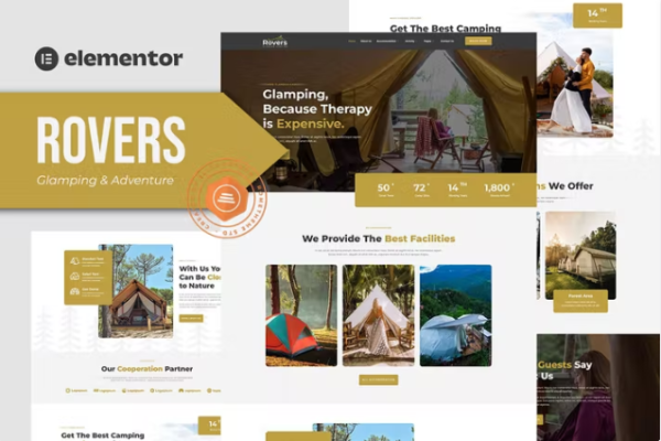 Rovers – Glamour Camping & Adventure Elementor 模板套件-myforexstore