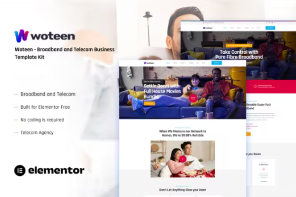Woteen – 宽带和电信业务模板套件-myforexstore