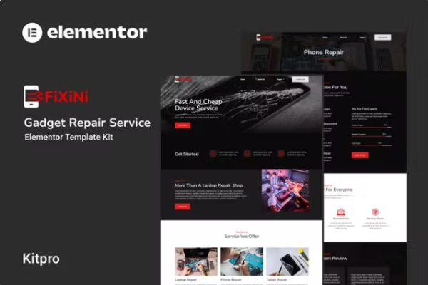 Fixini – 小工具维修服务 Elementor 模板套件-myforexstore
