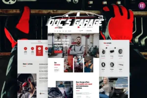 Doc’s Garage – 汽车维修服务 Elementor Template kit-myforexstore