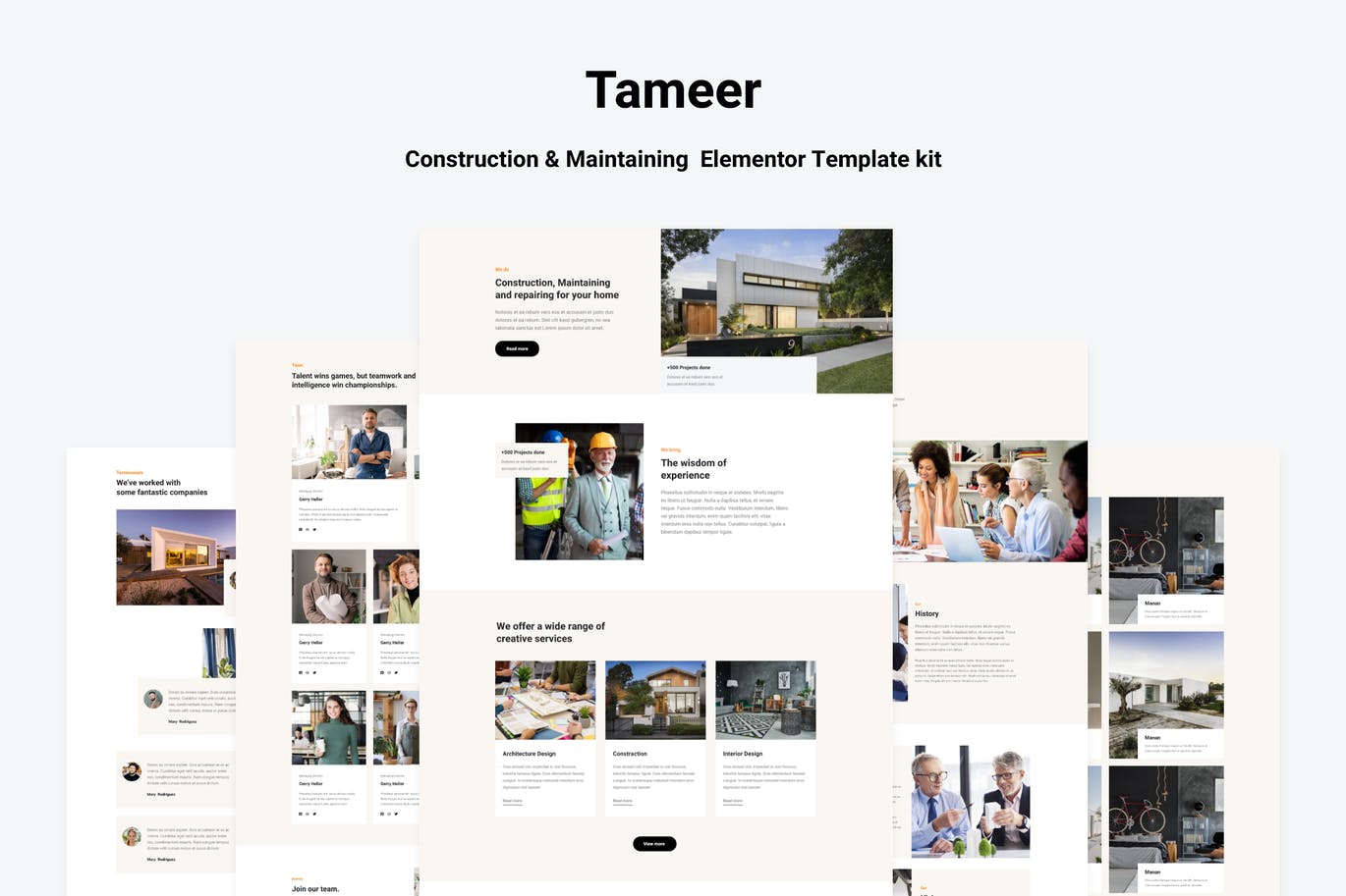 图片[1]-Tammer – 建筑与维护  Elementor Template kit-myforexstore