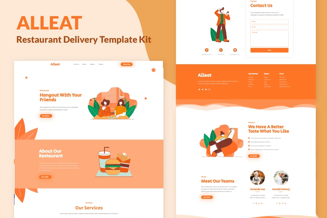 Alleat – 餐厅Elementor模板工具包-myforexstore