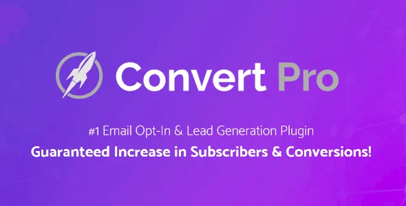 Convert Pro 汉化中文版|电子邮件订阅和潜在客户生成插件WordPress插件下载-myforexstore