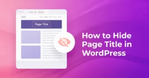 如何在WordPress中隐藏页面标题-myforexstore